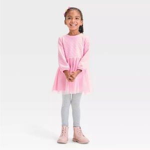 Pink Long Sleeve Dress